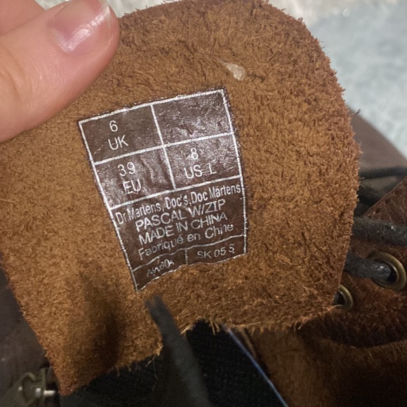 Brown Leather Zip Up Doc Marten’s - Picture 5 of 8